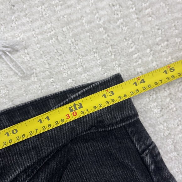 Y2K Refuge Denim Jeans Womens 01 Black Beverly Hills Distressed Skater Punk - Picture 5 of 10
